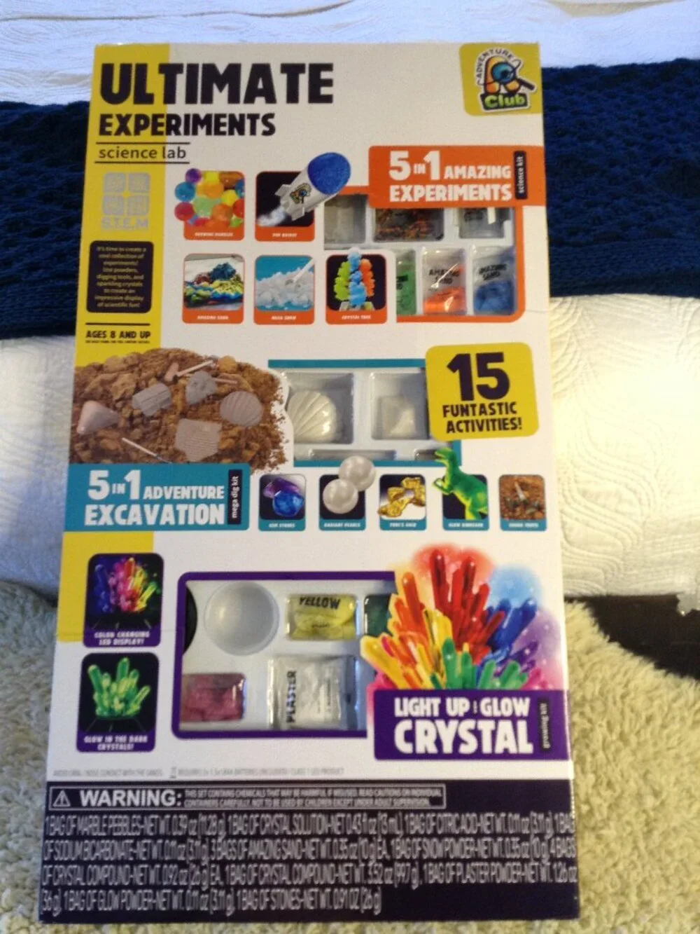 NIB Ultimate Experiments Stem Kit Educational Science Archeologist Treasures Fun